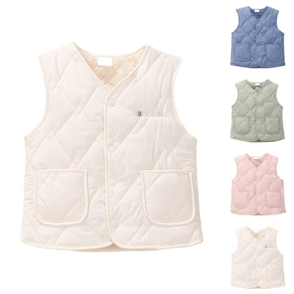 Girls Lightweight Down Vest Slim Fit Quilted Insulated Outerwear for Cold Weather Layering