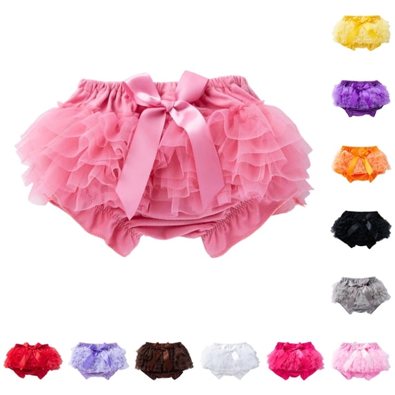 Girls Lightweight Mesh Shorts Set for Everyday Wear with Double Lace Overlay and Bow - Girls Shorts Skirt Style for Kids