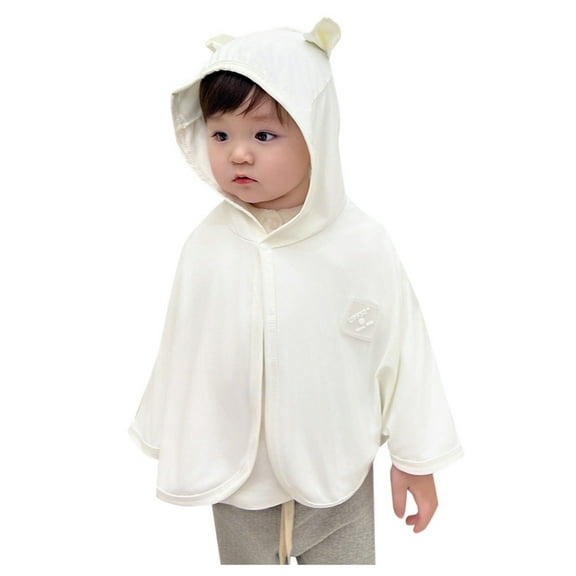 Girls Lightweight Sunscreen Hooded Jacket Breathable Summer Outerwear Windproof Soft Comfortable Play Outfit