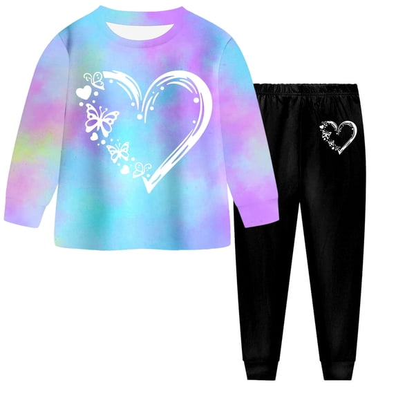 Girls Lightweight Sweatsuits Athletic Hoodie Sweatpant 2-9 Years | Long Sleeve Pullover, Pants with Pockets, Sport Running, Workout, Active Wear, Casual Outfit Girls' Fashion