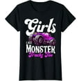 thumbnail image 1 of Girls Like Monster Trucks Too Purple Monster Truck T-Shirt, 1 of 5
