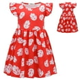 thumbnail image 1 of Girls Lilo Cosplay Dress Costume Short Sleeve Leaf Casual Daily Evening Party Dress, 1 of 7