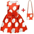 thumbnail image 1 of Girls Hawaiian Costume with Bag Halloween Red Leaf Fancy Cosplay Dress Up, Size for 8-9Y, 1 of 6