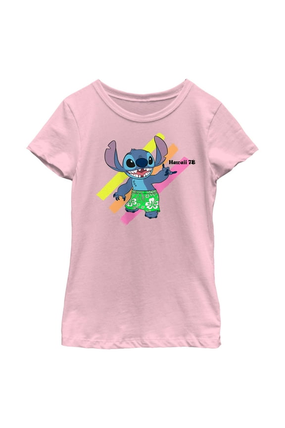 Girls Lilo & Stitch Aloha 78 Stitch T Shirt