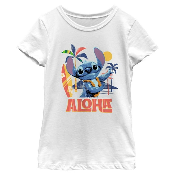 Girls Lilo & Stitch Aloha Alien T Shirt