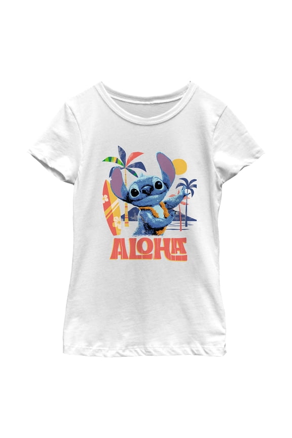 Girls Lilo & Stitch Aloha Alien T Shirt