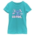 thumbnail image 1 of Girls Lilo & Stitch Aloha Beach Cute Stitch T Shirt, 1 of 4