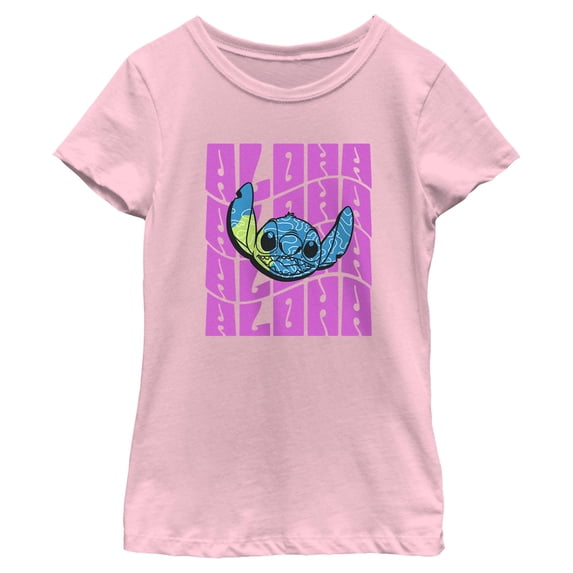 Girls Lilo & Stitch Aloha Repeat T Shirt