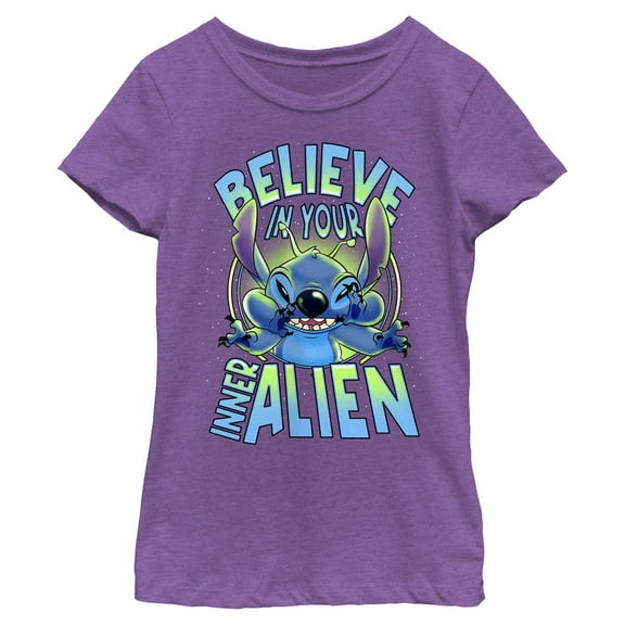 Girls Lilo & Stitch Believe In Your Inner Stitch T Shirt