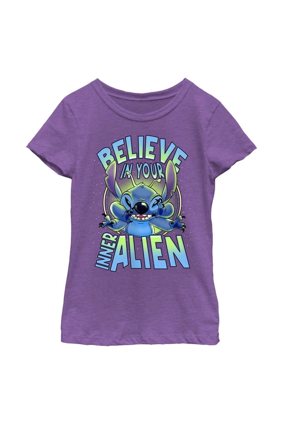 Girls Lilo & Stitch Believe In Your Inner Stitch T Shirt