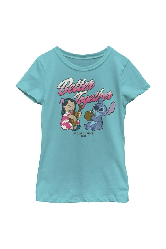Girls Lilo & Stitch Better Together T Shirt