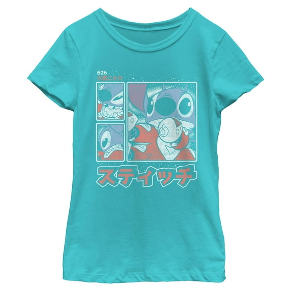 Girls Lilo & Stitch Comic Book Panels T Shirt