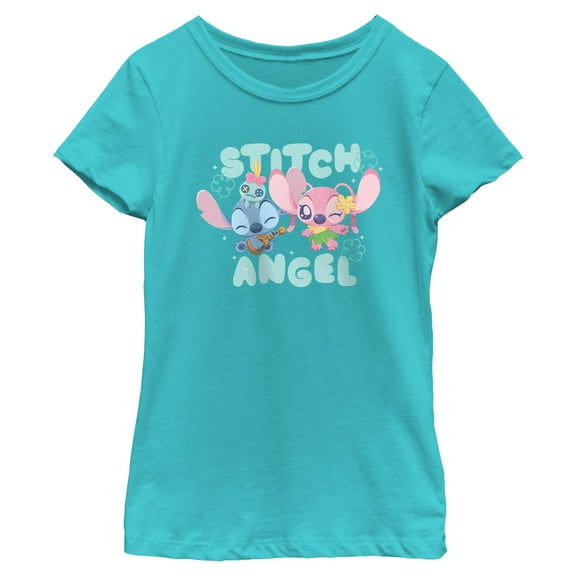 Girls Lilo & Stitch Cute Alien and Friends T Shirt