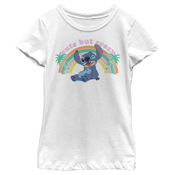 Girls Lilo & Stitch Cute But Crazy T Shirt