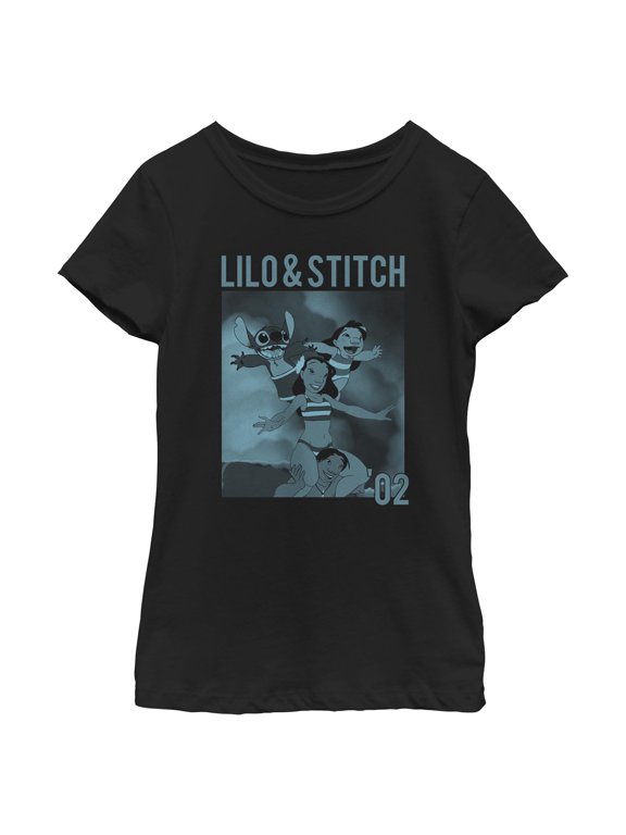 Girls Lilo & Stitch Family Surfing T Shirt