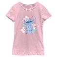 thumbnail image 1 of Girls Lilo & Stitch Floral Stitch T Shirt, 1 of 5