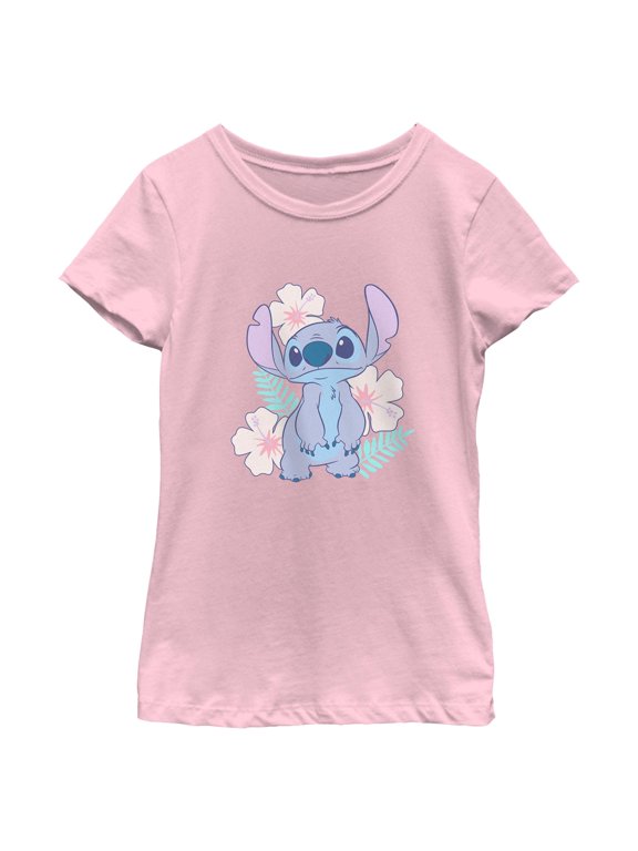 Girls Lilo & Stitch Floral Stitch T Shirt