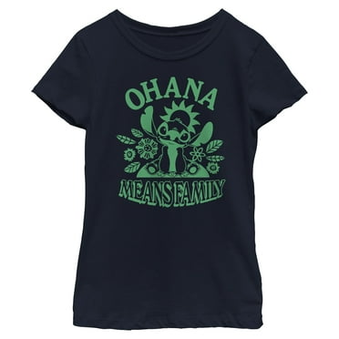 Girls Lilo & Stitch Flowery Ohana T Shirt