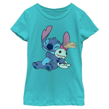 Girls Lilo & Stitch Friends Hugging T Shirt