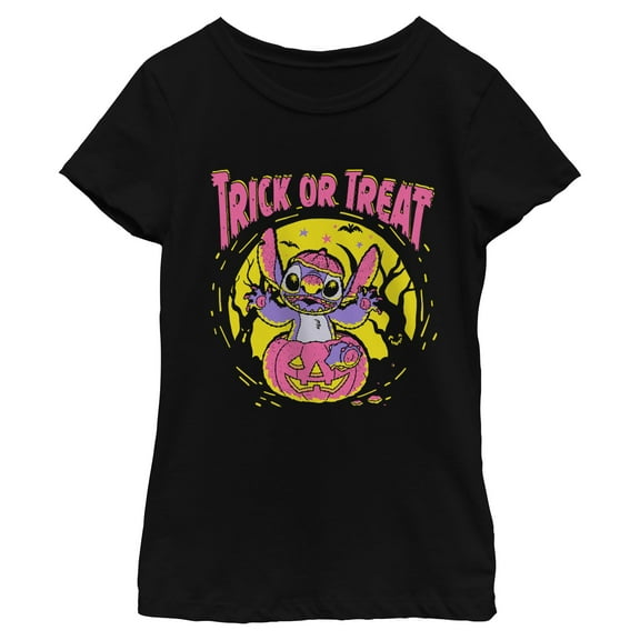 Girls Lilo & Stitch Halloween Trick or Treat T Shirt