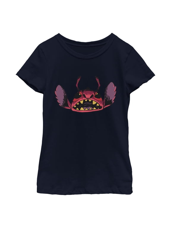 Girls Lilo & Stitch Leroy Evil Face T Shirt