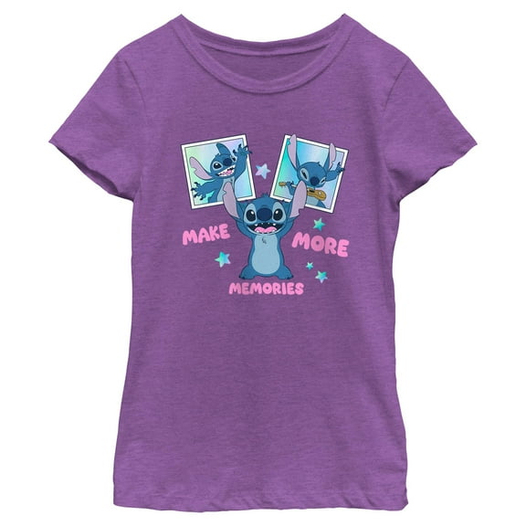 Girls Lilo & Stitch Make More Memories T Shirt