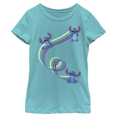 Girls Lilo & Stitch Ribbon Stitches T Shirt