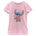thumbnail image 1 of Girls Lilo & Stitch Rose Hearts Stitch T Shirt, 1 of 5