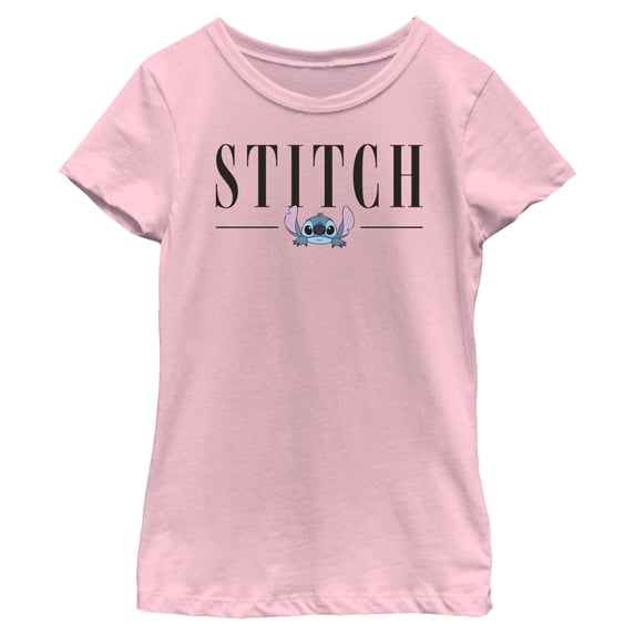 Girls Lilo & Stitch Simplistic Logo Stitch T Shirt