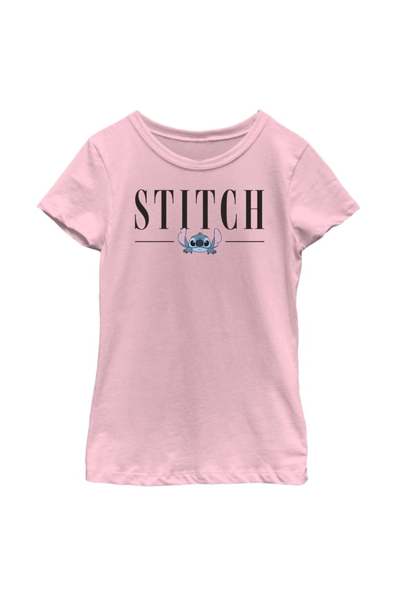 Girls Lilo & Stitch Simplistic Logo Stitch T Shirt
