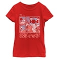 thumbnail image 1 of Girls Lilo & Stitch Stylized Ohana means Family Quote T Shirt, 1 of 5