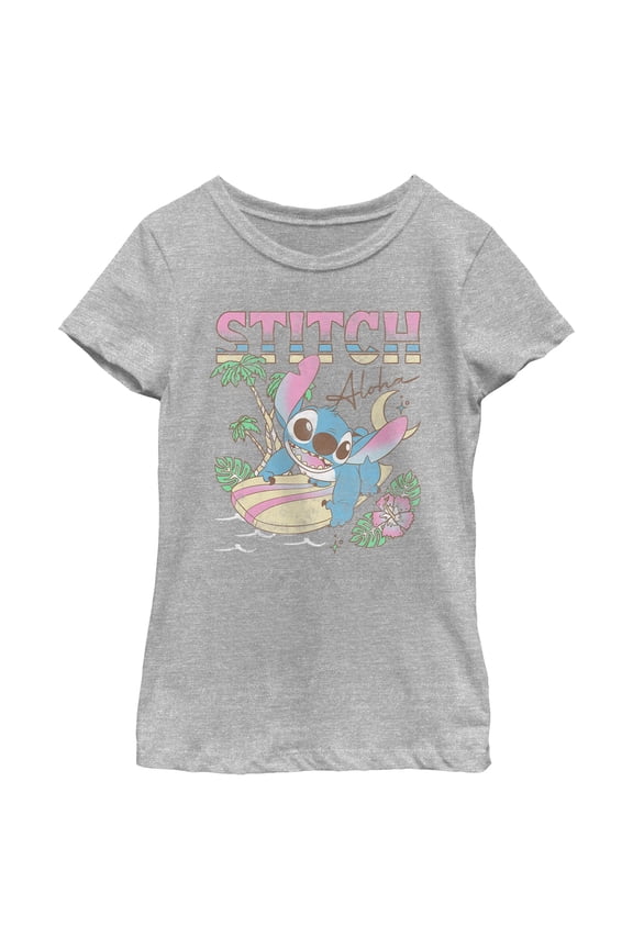 Girls Lilo & Stitch Surfing Stitch T Shirt