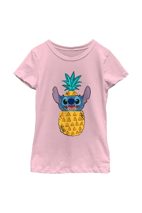 Girls Lilo & Stitch Tropical Pineapple Stitch T Shirt
