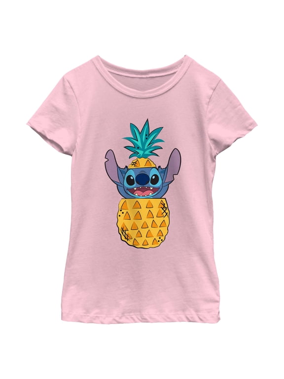 Girls Lilo & Stitch Tropical Pineapple Stitch T Shirt