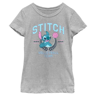 Girls Lilo & Stitch Volleyball Team Logo T Shirt