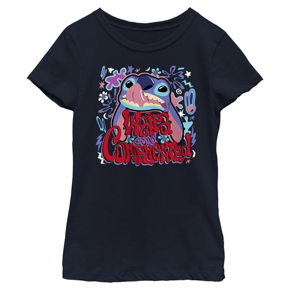 Girls Lilo & Stitch Weird and Complicated Alien T Shirt