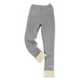 thumbnail image 1 of Girls Lined Leggings Warm Winter Pants Toddler Kids Soft Stretchy Ankle Length Thermal Base Layer Comfortable Outfit, 1 of 8