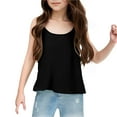 thumbnail image 1 of Girls Linen Camisole Tank Tops Summer Loose Cami Sleeveless Shirts Casual Spaghetti Undershirts for Gymnastics Dancewear, 1 of 5