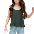 thumbnail image 1 of Girls Linen Camisole Tank Tops Summer Loose Cami Sleeveless Shirts Casual Spaghetti Undershirts for Gymnastics Dancewear, 1 of 5