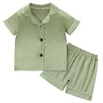 thumbnail image 1 of Girls Linen Set Preppy Clothes for Girls 9-10 Teen Girls Trendy Clothes Cute Girls Clothes Little Girl Clothes Size 6-7 Girls Sweat Suit, 1 of 9