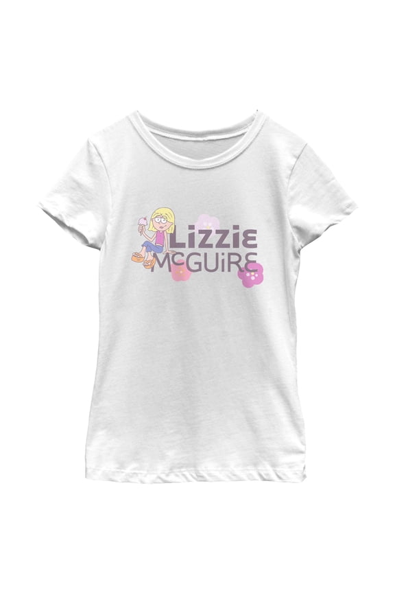 Girls Lizzie McGuire Ice Cream Logo T Shirt
