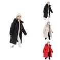 thumbnail image 1 of Girls Long Insulated Down Coat, Warm Winter Jacket with Removable Hood, Youth Cold Weather Puffer Parka, Full Zip Outerwear for Kids, 1 of 9