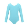 thumbnail image 1 of Girls Long Sleeve Ballet Leotards Classic 4‑Way Stretch Breathable Bodysuit for Kids Ballet Dance and Gymnastics Training Outfits, 1 of 5
