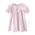 thumbnail image 1 of Girls Long Sleeve Cotton Dress Casual Everyday School Dress Toddler, 1 of 6