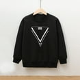 thumbnail image 1 of Girls' Long Sleeve Fleece Sweatshirt with Letter Print, Thick Warm Round Neck Design, Casual Children's Sportswear for Outdoor Activities, School, and Everyday Comfort, 1 of 4