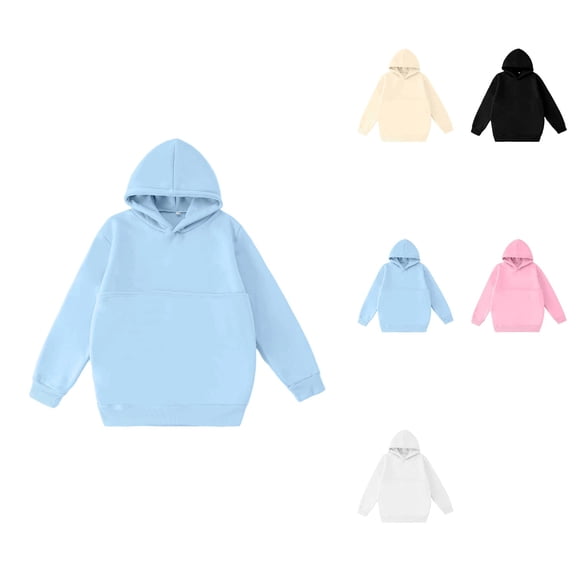 Girls' Long Sleeve Hooded Sweatshirt with Cheetah Star Print Shoulder Straps and Front Pockets, Fleece Lined Hoodie