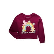 GRAYSON SOCIAL Girls Long Sleeve Licensed Care Bears Sweatshirt, Sizes 4/5 - 14/16P