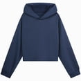 thumbnail image 1 of Girls Long Sleeve Loose Fit Pullover Hooded Sweatshirt Casual Fashion Soft Athletic Tops With Pocket,6-12 Months 12-24 Months 2t 3t 4t 5t 6t 7t 8t 9t Children Blue 5-6 Years, 1 of 6