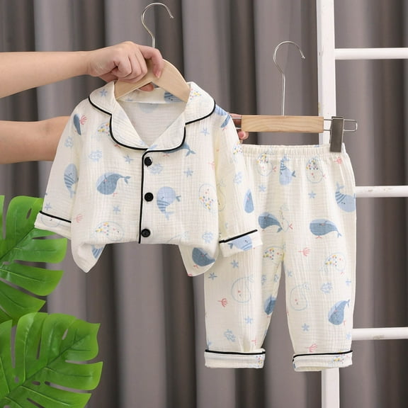 Girls Long Sleeve Pajama Set With Adorable Cartoon Print Cozy Two Piece Loungewear For Toddler Soft Comfortable Outfit