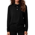 thumbnail image 1 of Girls Long Sleeve Polo Shirts Kids Casual School Uniform Shirts Cute Tops 5-14Y, 1 of 5